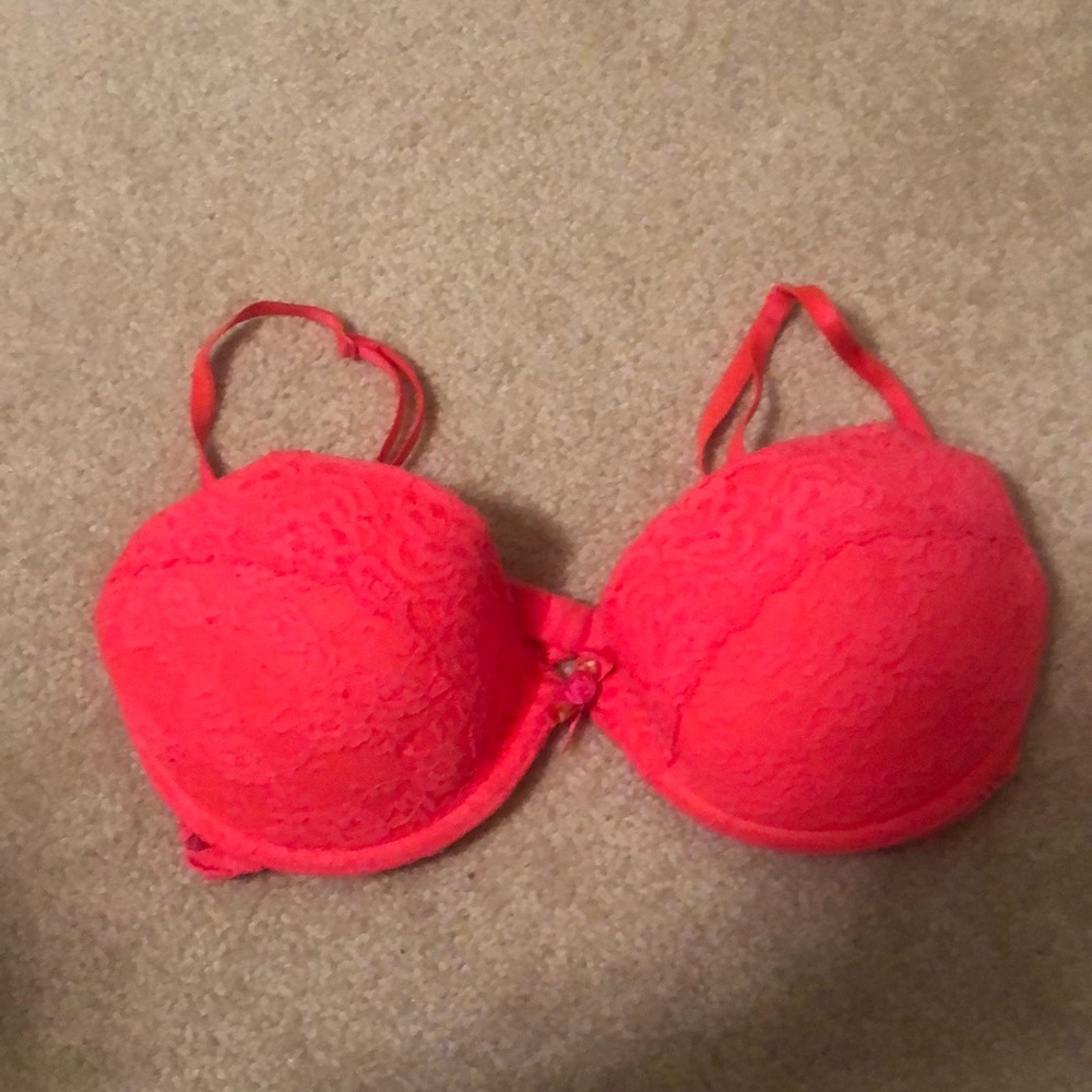 Neon Lace Push-up Bra 34C